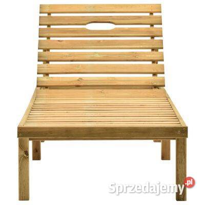 vidaXL Leżak ogrodowy ze stolikiem impregnowane Warszawa