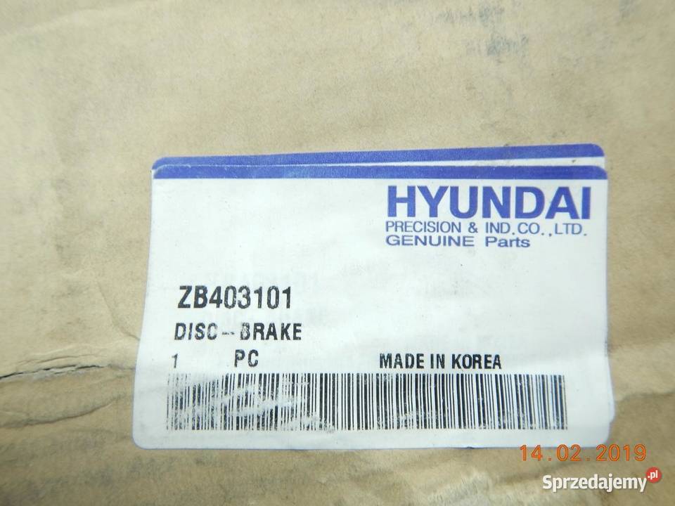 TARCZA HAMULCOWA KOMPLET HYUNDAI MITSUBISHI