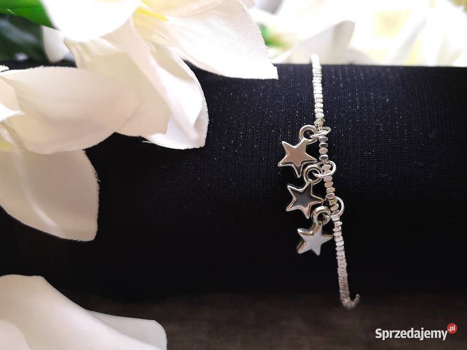 Delikatna bransoletka damska z gwiazdkami Kielce