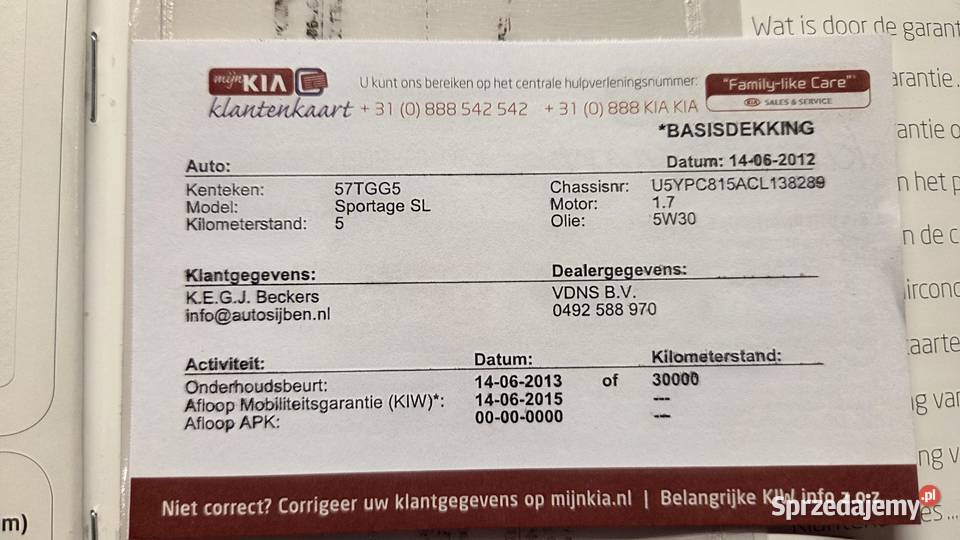 Kia Sportage I właściciel zadbany 17 D 220000km Bełżyce sprzedam