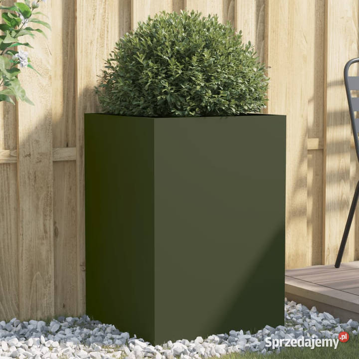 Donica oliwkowa 52x48x75 stal WM841586 sprzedam