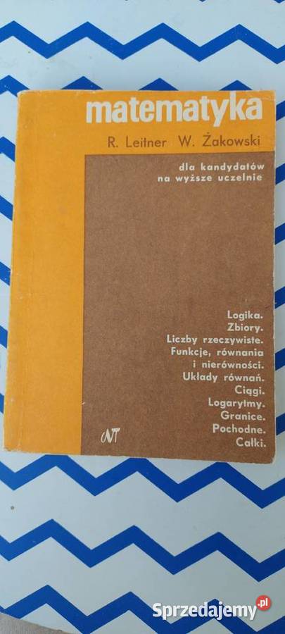 Matematyka R Leitner W Żakowski matematyka, statystyka Lublin