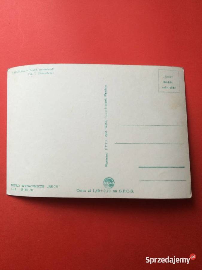 2298 Widokówka Warszawa Antykwariat