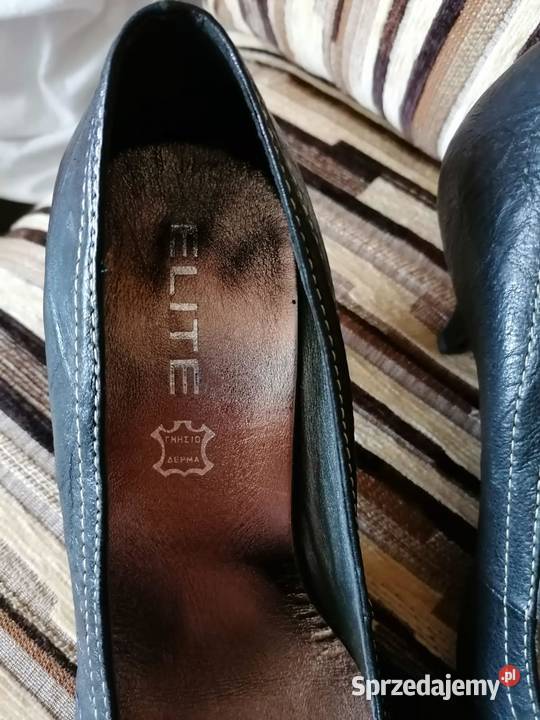 Skórzane szpilki 40 podkarpackie Rudnik nad Sanem