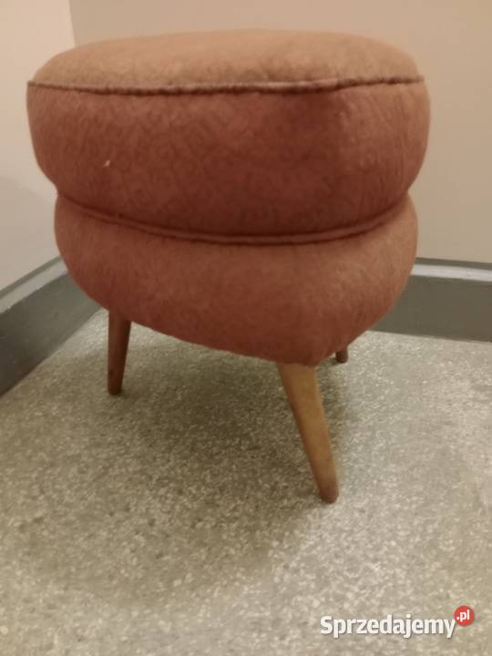 Taboret patyczak z okresu PRL Warszawa