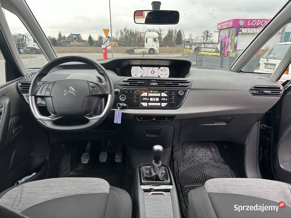 Citroen c4 Picasso 12 2016r czarny wielkopolskie Wągrowiec