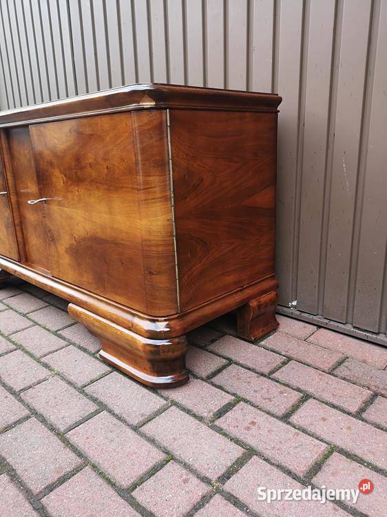 Komoda Niska ARTDECO Orzech RTV 125 Stara Antyk Swarzędz