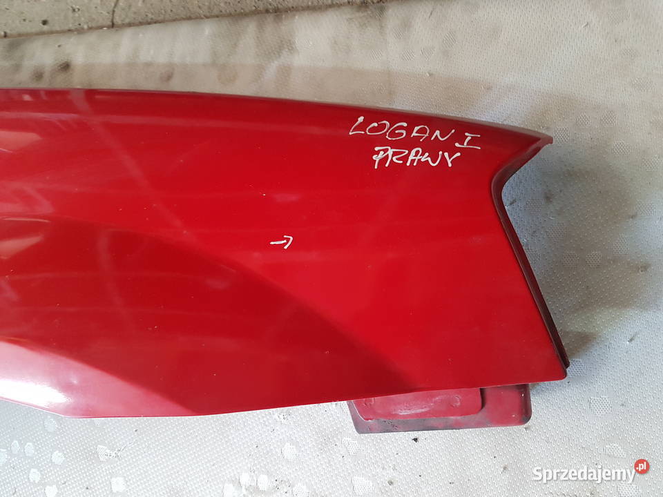 DACIA LOGAN I MCV BLOTNIK PRAWY PRZOD CZERWONY Turek