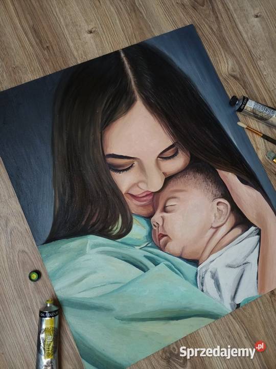 Obraz olejny portret rysunek Antyki, Sztuka, Kolekcje Warszawa sprzedam