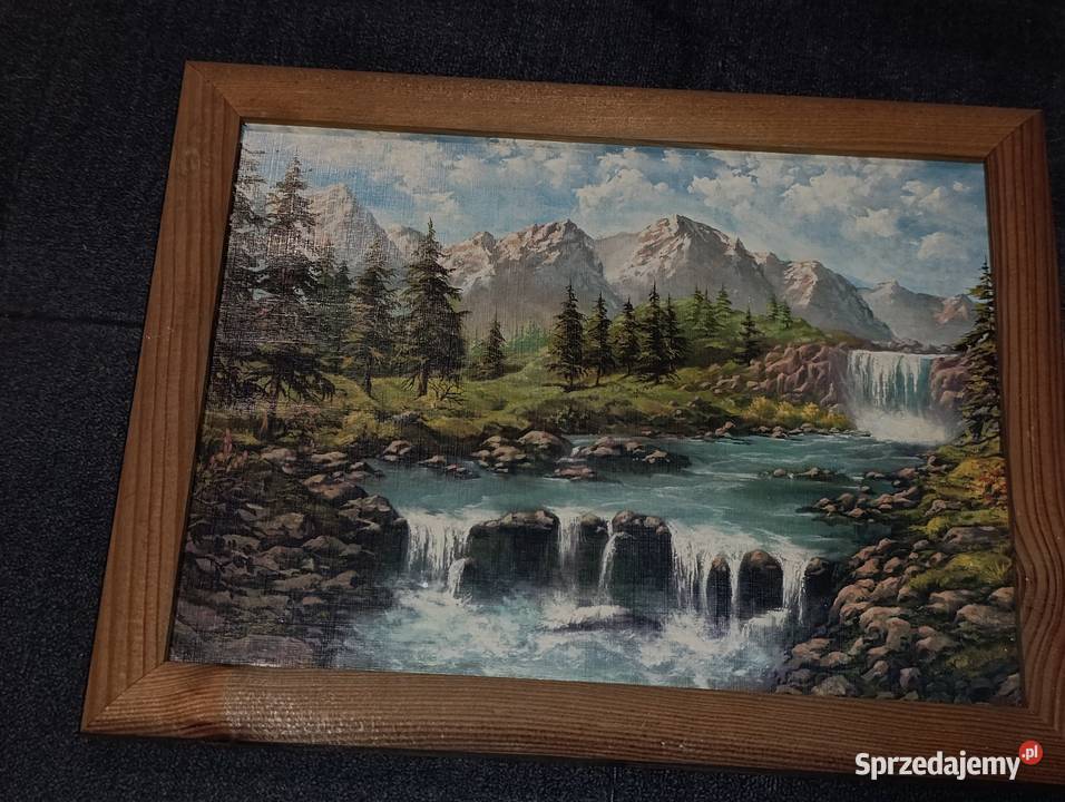 obraz ścienny górski potok