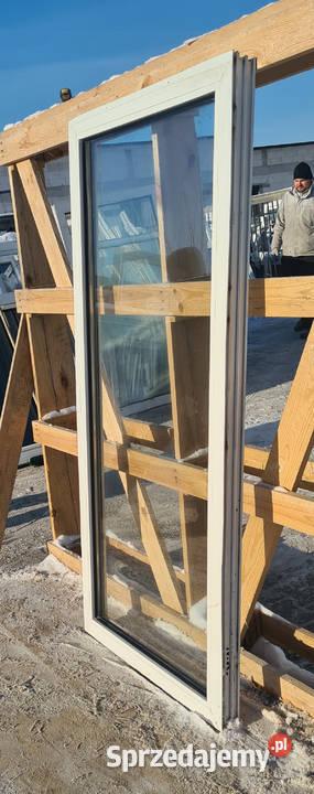 OKNA KacprzaK Witryna 74x151 FIX Używany PCV Okna ścienne lubelskie Lublin