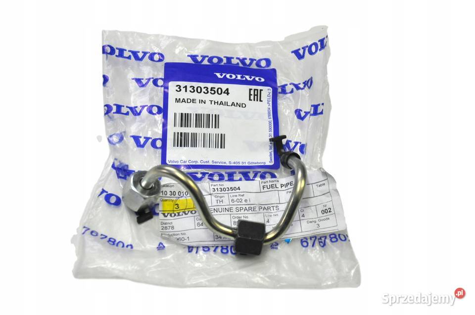 VOLVO V40 S60 V60 S80 przewod paliwowy 20D 4cyl