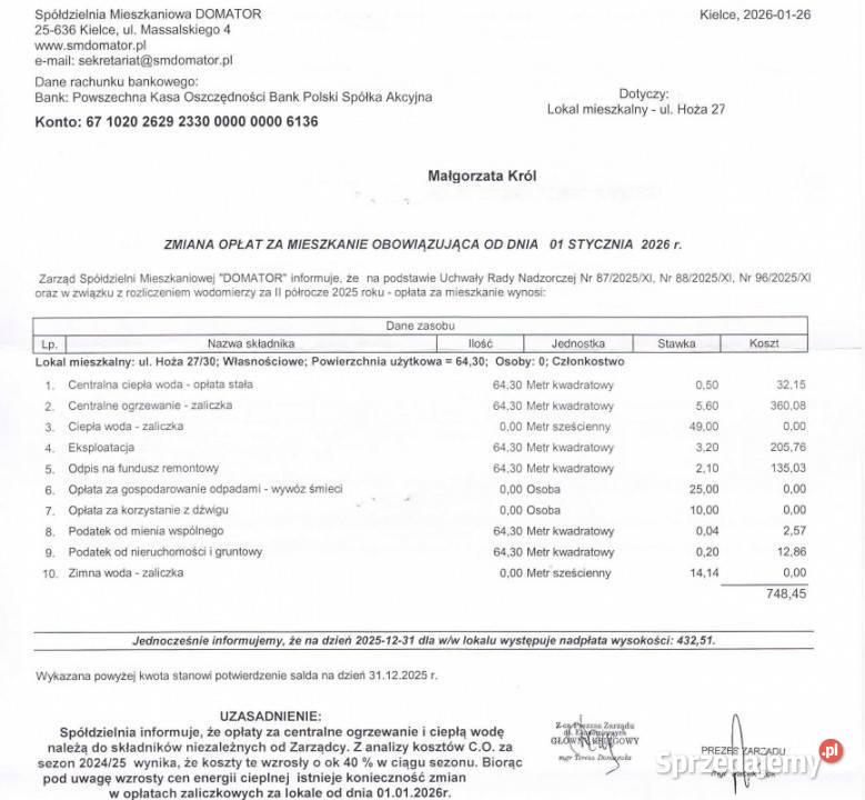 Mieszkanie do wynajęcia 643m2 2 pokoje miejsca Kielce