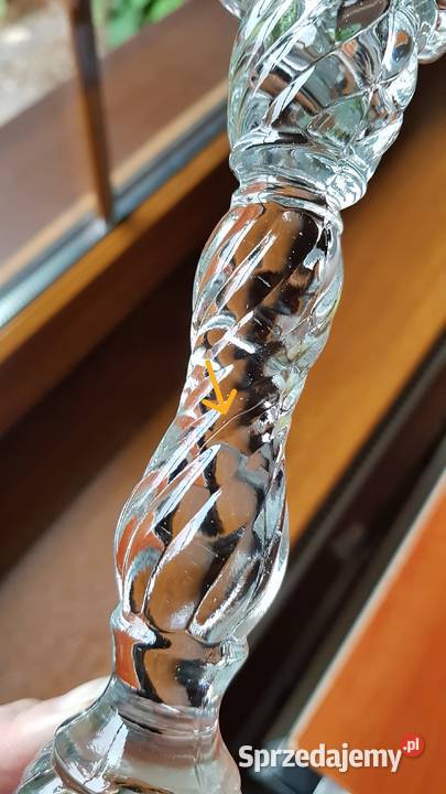 2x świecznik Spirelli świeczniki Ząbkowice szkło Dąbrowa Górnicza