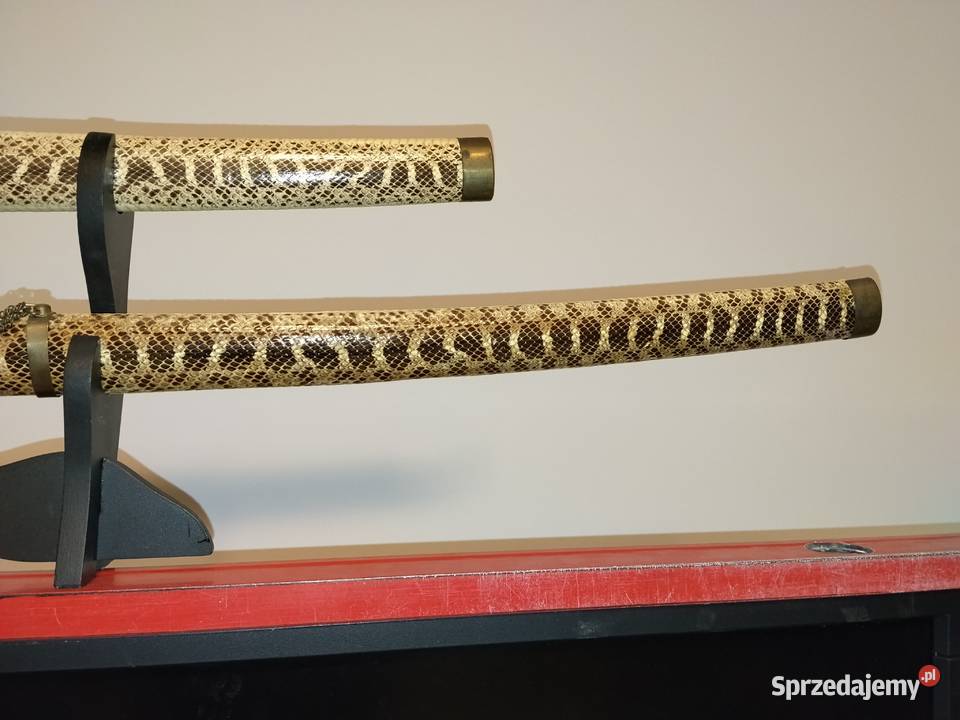 Zestaw 2 MIECZE SAMURAJSKIE stojak katana warmińsko-mazurskie Olsztyn