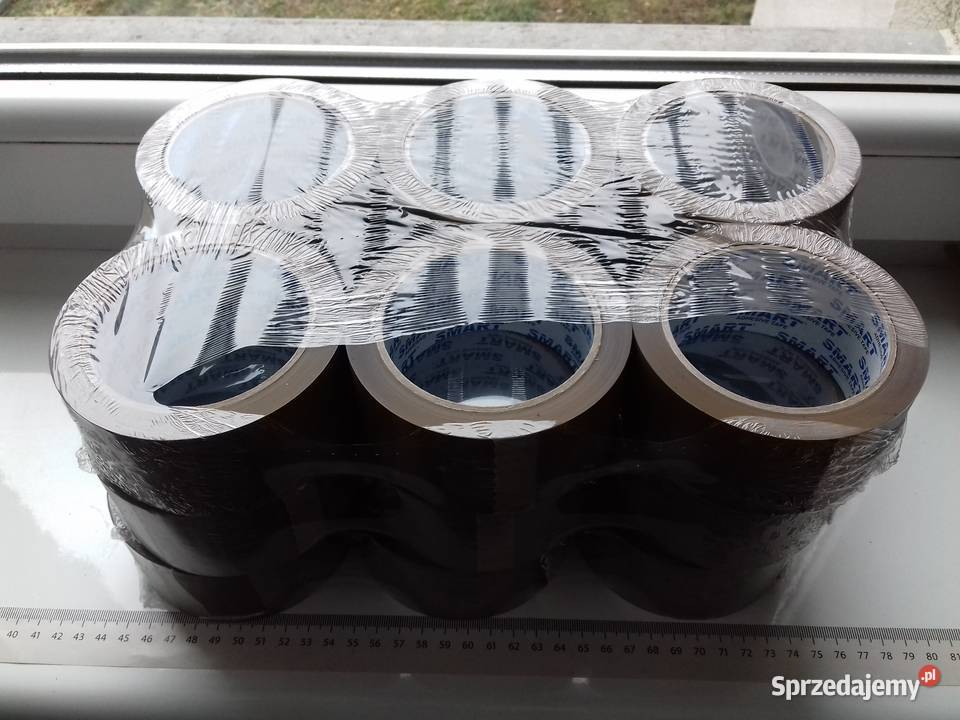 6x Taśmy pakowe przylepne Smart brązowa 48mmx91m kujawsko-pomorskie Bydgoszcz