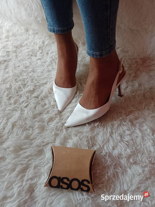 40 ASOS Design Kremowe czółenka ślubne z odkrytą małopolskie