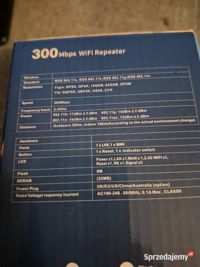 wzmacniacz sygnału WiFi o prędkości 300 Mbs wielkopolskie Nekla