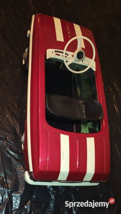 Moskwicz na pedały czerwony Auto metalowe Retro Lublin sprzedam