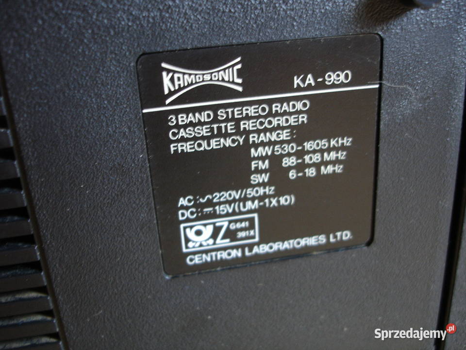Radiomagnetofon KAMASONIC KA990