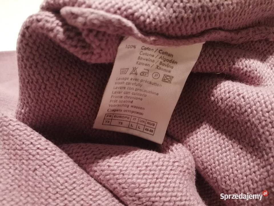 Sweter damski Camaieu L Fioletowy Odzież Bez wzoru
