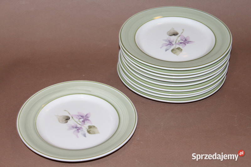Komplet porcelanowych talerzyków 10 1596 FiaF