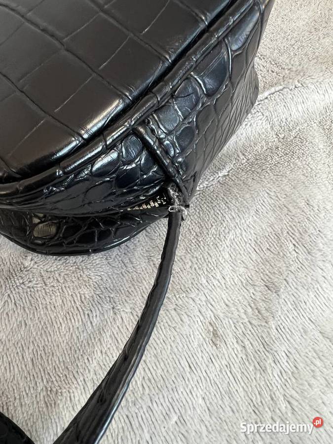 Torebka crossbody czarna skóra węża Reserved podkarpackie Jasło