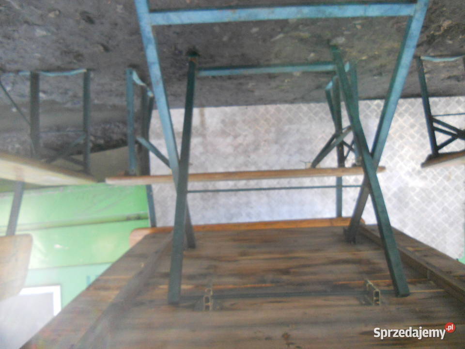 Turystyczny Kplstół drewniany rozkładany3 lawki Pozostałe