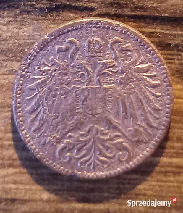 Moneta 2 Halerze Austrowęgierska 1910 Heller Zbylitowska Góra