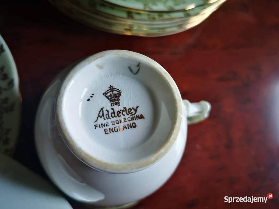 Filiżanka z talerzykami Adderley England Gdańsk