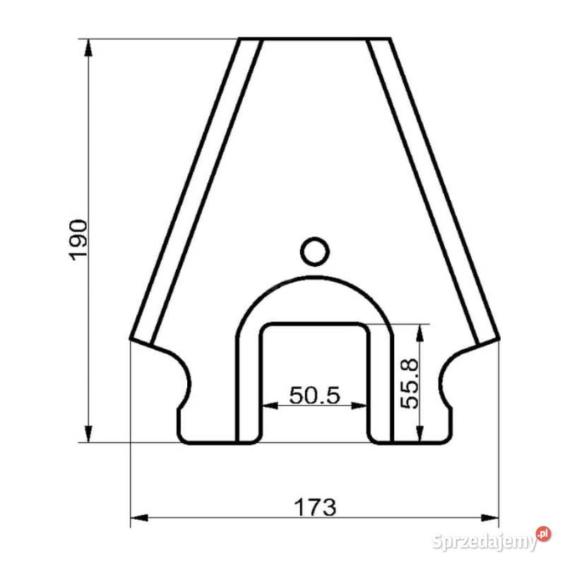 Nóż do przyczepy Schuitemaker Rapide 100 433102 Łomża