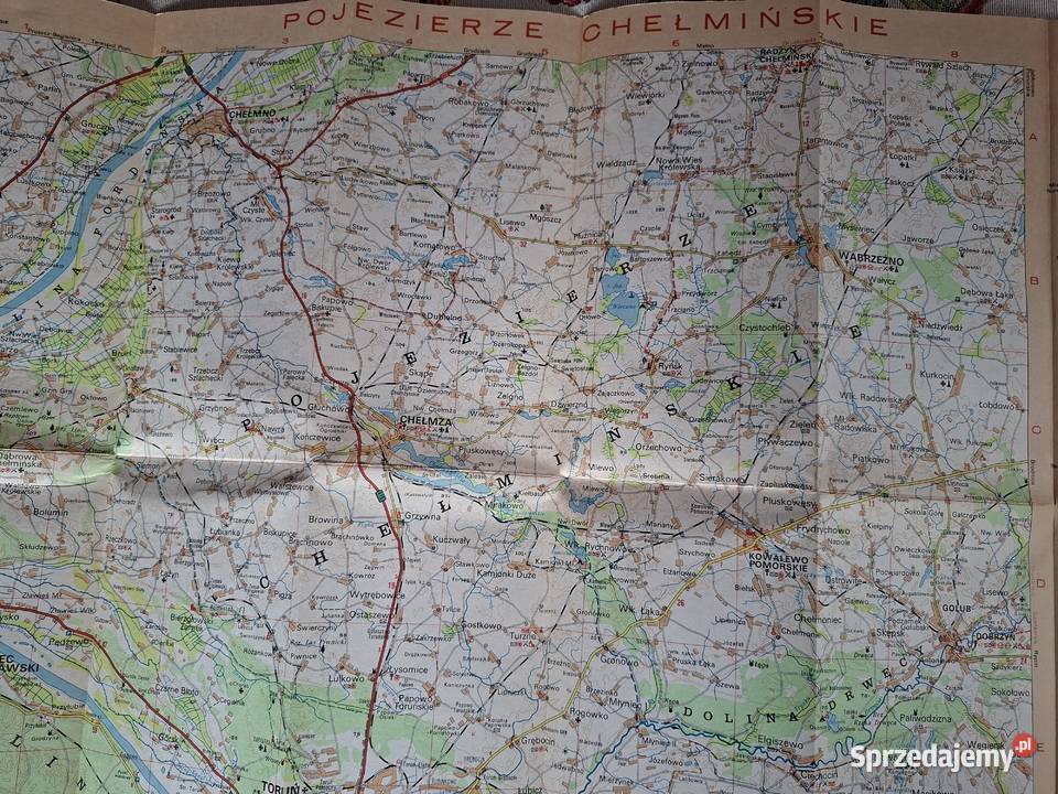 Pojezierze Chełmińskie 1125 000mapa turystyczna sprzedam