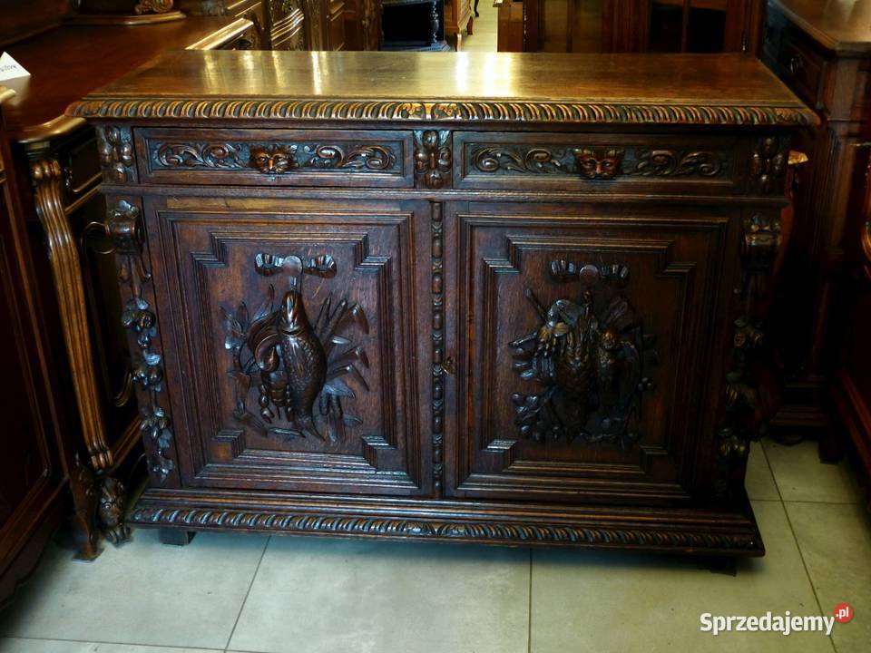 Wspaniała komodaszafka myśliwska dąbsklep Dąbrowa Górnicza