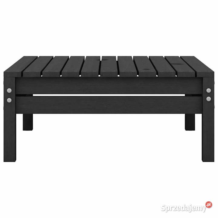 vidaXL Podnóżek ogrodowy czarny lite drewno Warszawa