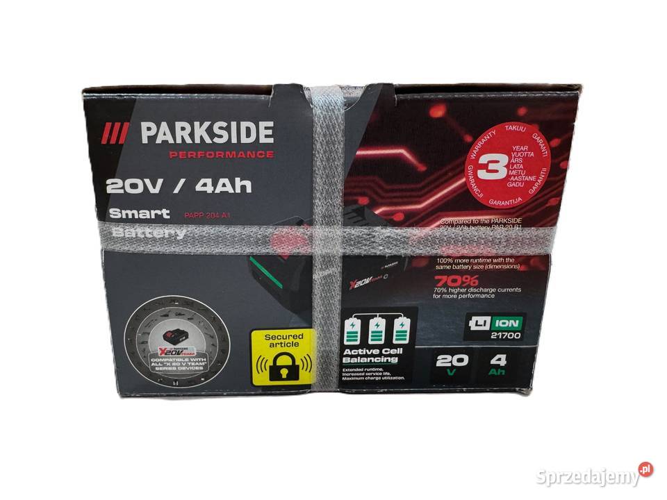Akumulator LiIon Parkside PAPP 204 A1 20 V 4 Ah Akumulatory warmińsko-mazurskie Elbląg sprzedam