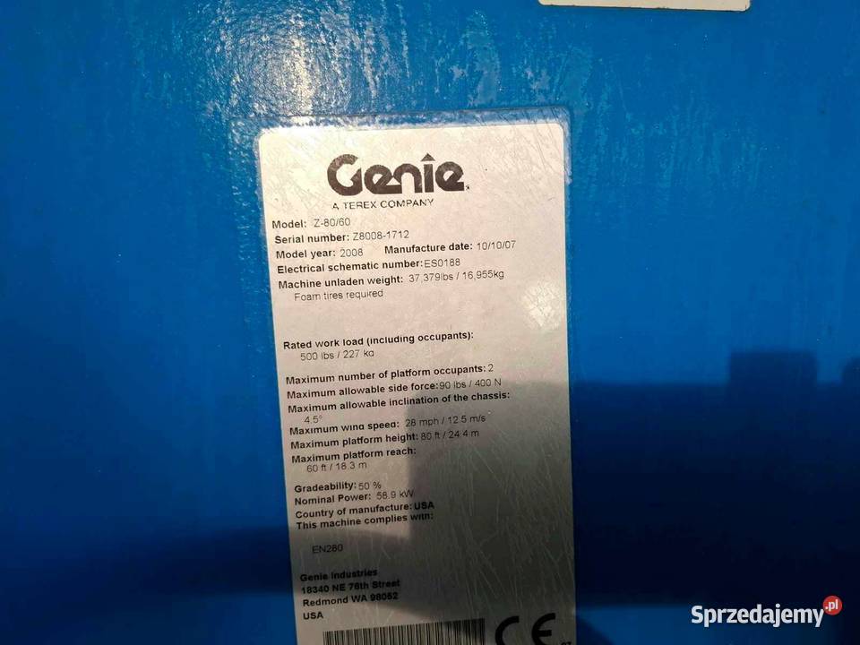 GENIE Z8060 20070 Warszawa
