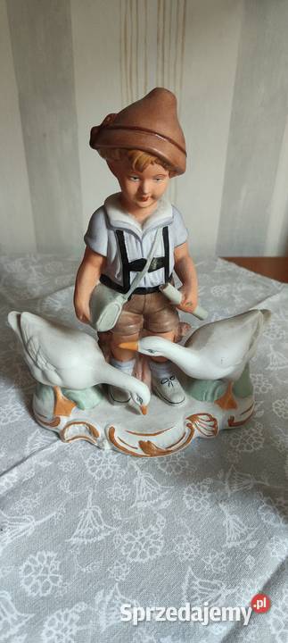 Chłopiec z Gąskami Figurka i Parka Kogut Kurka świętokrzyskie Kielce