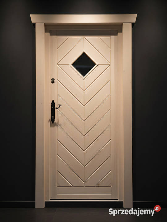 Drzwi Drewniane Wejściowe Zewnętrzne Retro 1 Raba Niżna