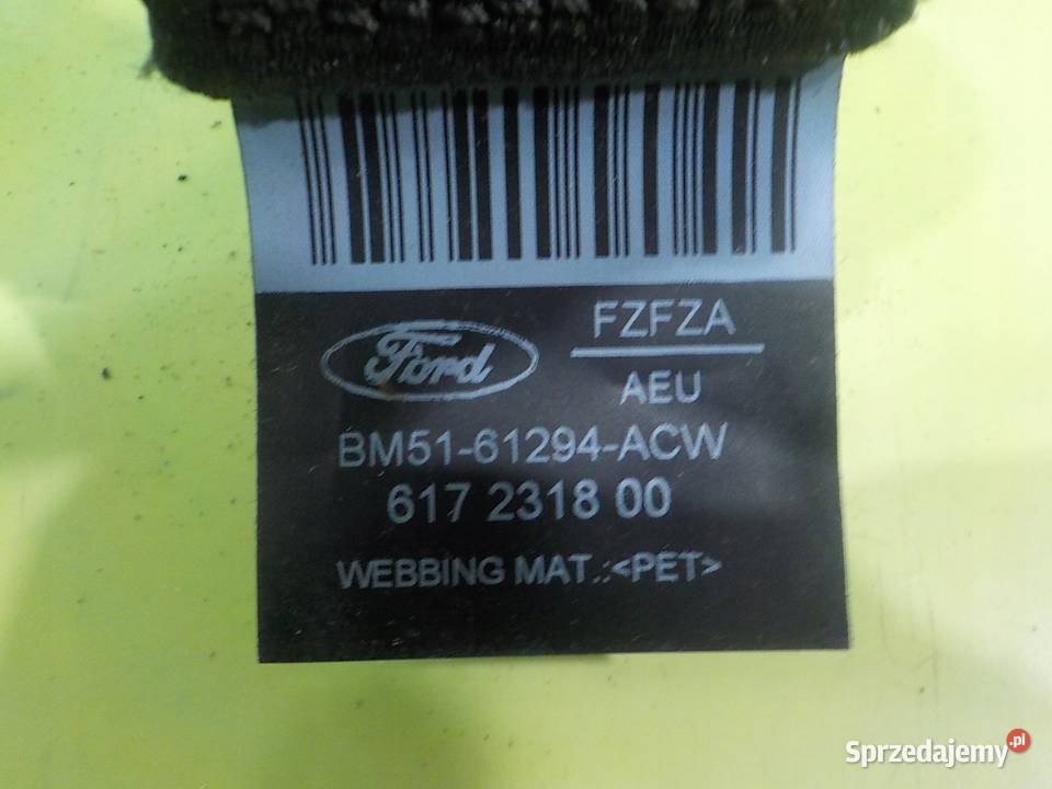 FOCUS MK3 10 B 14r 5D KOMBI pas bezpieczenstwa osobowe Motoryzacja