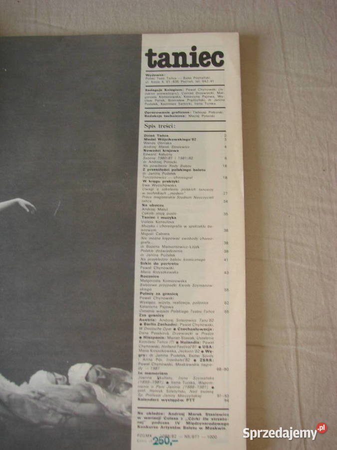 Taniec magazyn 19791982 Pruszcz Gdański