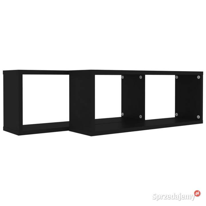 Półki ścienne kostki 2 czarne 60x15x23 WM807136 Półki Warszawa