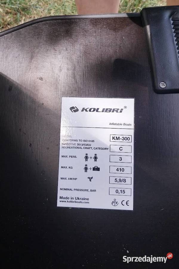 PONTON KOLIBRI 300 łódzkie Koluszki