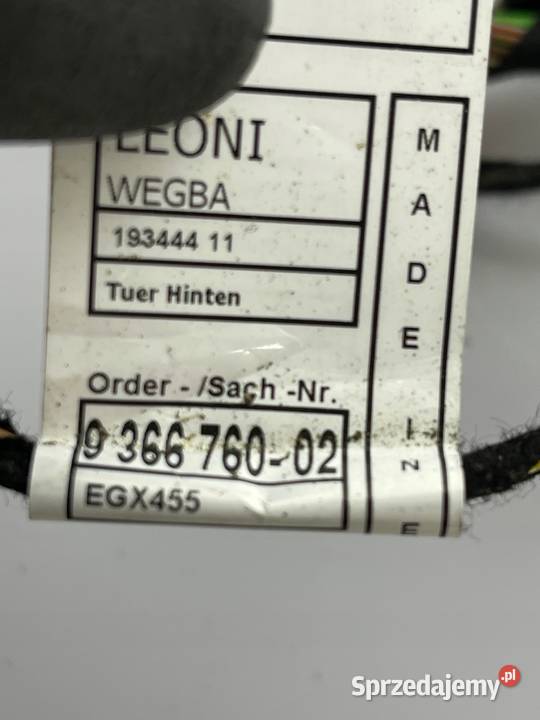 BMW F30 F31 INSTALACJA WIĄZKA DRZWI TYLNYCH TYŁ Części samochodowe sprzedam