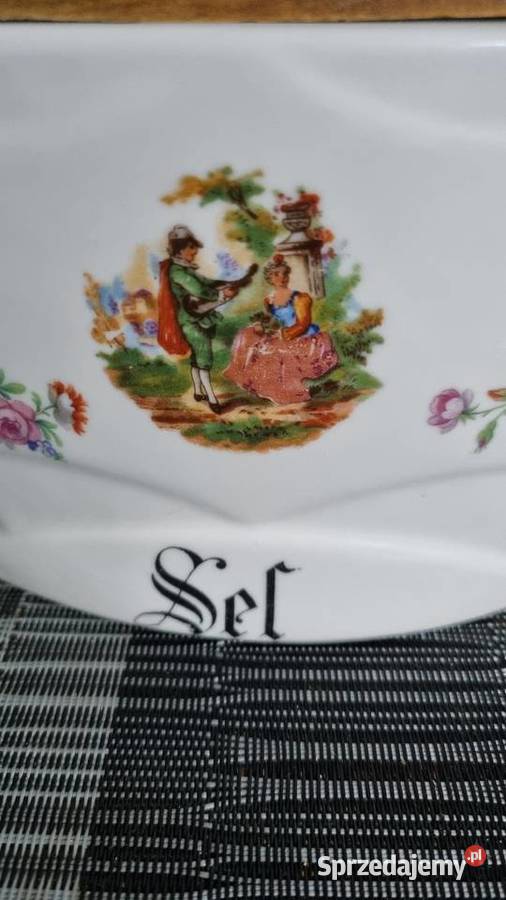 Pojemnik Ceramiczny Solniczka vintage Wola Podłężna