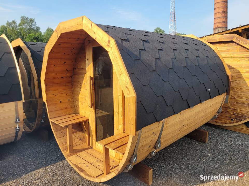 BECZKA sauna drewniana z przedsionkiem * ogrodowa * 280 cm