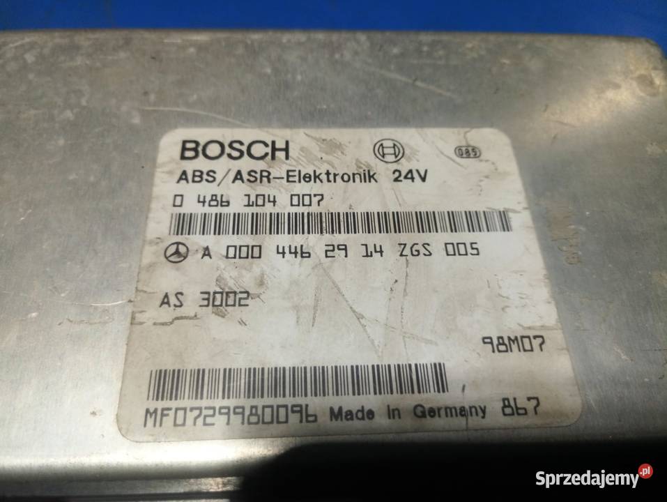 A 0004462914 Atego Sterownik ABSASR Rzędowice
