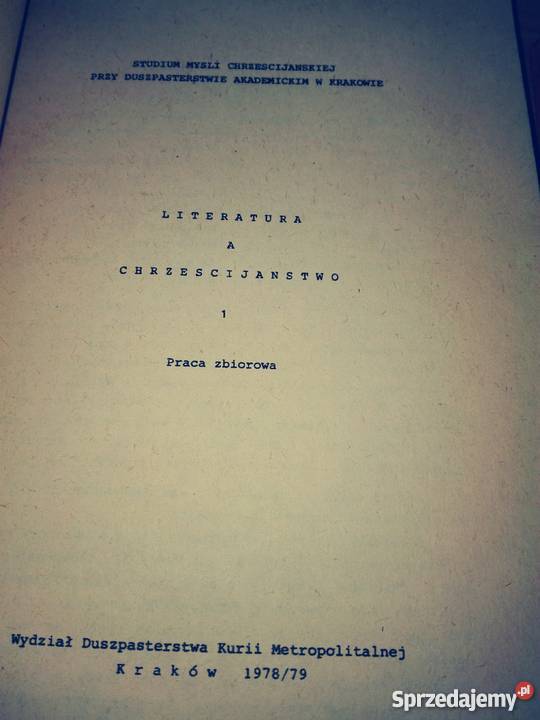 Literatura a chrześcijaństwo13 Studium Myśli Gdańsk