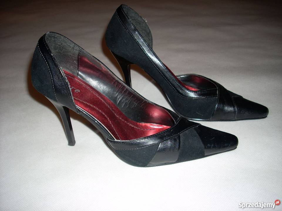 SWG London Czarne szpilki Eleganckie 37