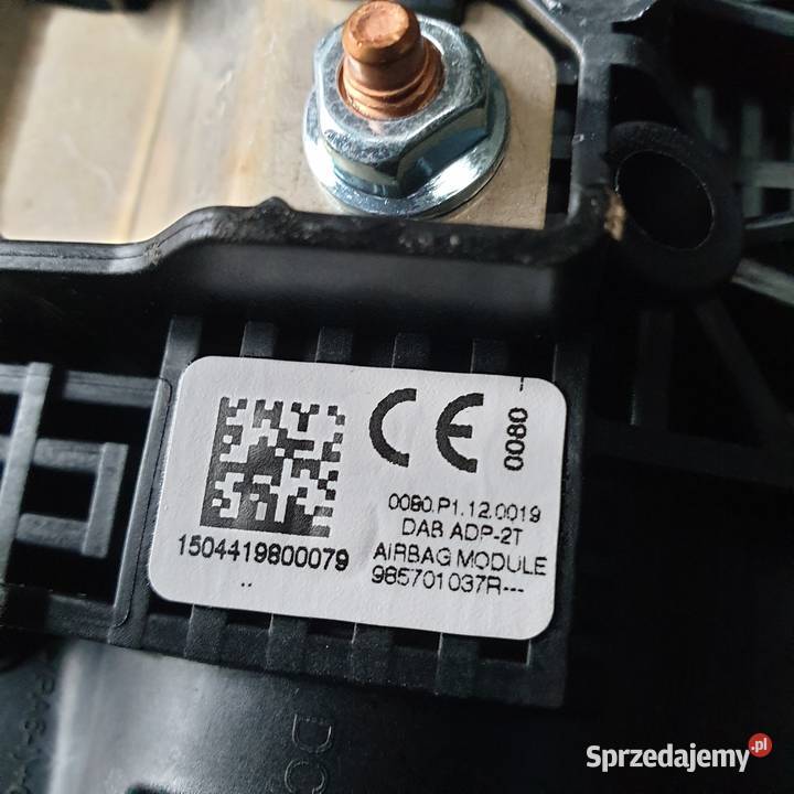 RENAULT ZOE AIRBAG PODUSZKA KIEROWCY 985701037R Poduszki powietrzne