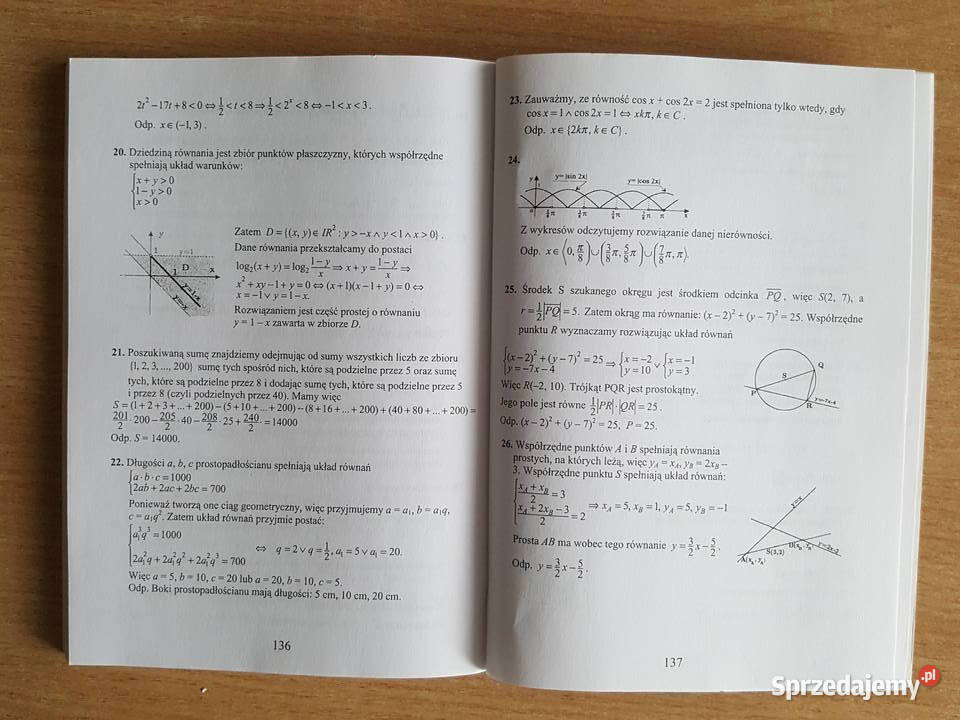 MATEMATYKA testy egzaminacyjne egzamin wstępny Złotniki